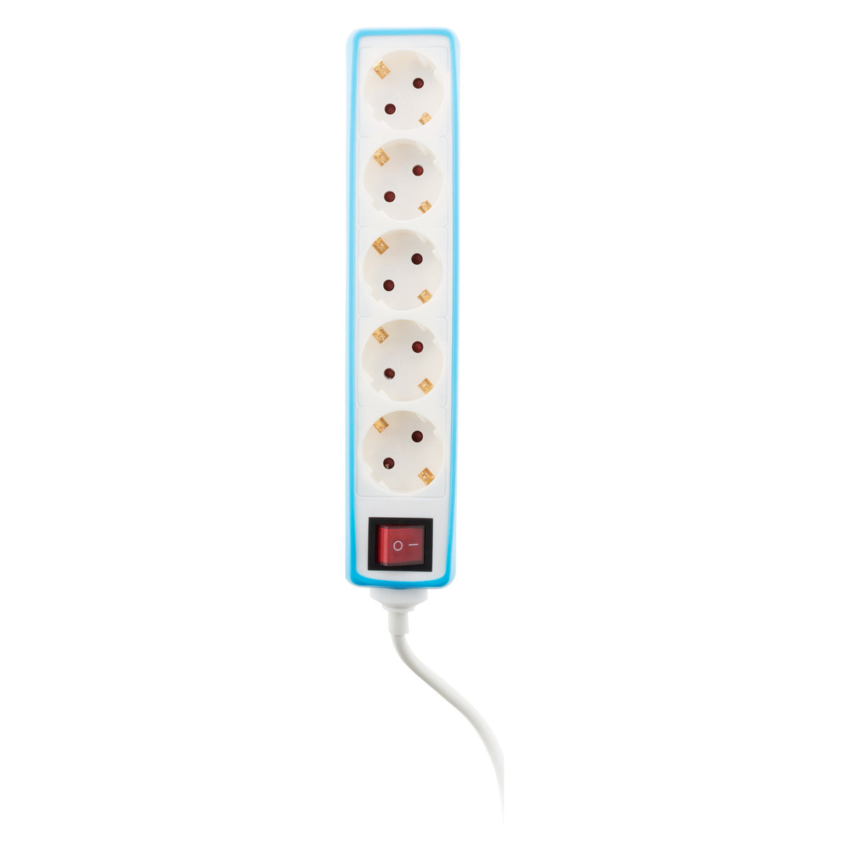 Multiprise 5 prises Schuko 16A + interrupteur - Zenitech