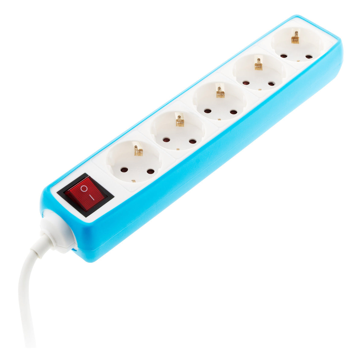 Multiprise 5 prises Schuko 16A + interrupteur - Zenitech