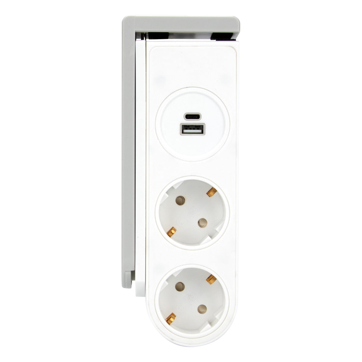 Multiprise Schuko 2x16A + USB Gekko Otio