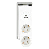 Multiprise Schuko 2x16A + USB Gekko Otio