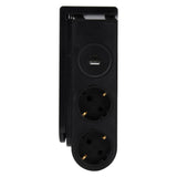 Multiprise Schuko 2x16A + USB Gekko Otio