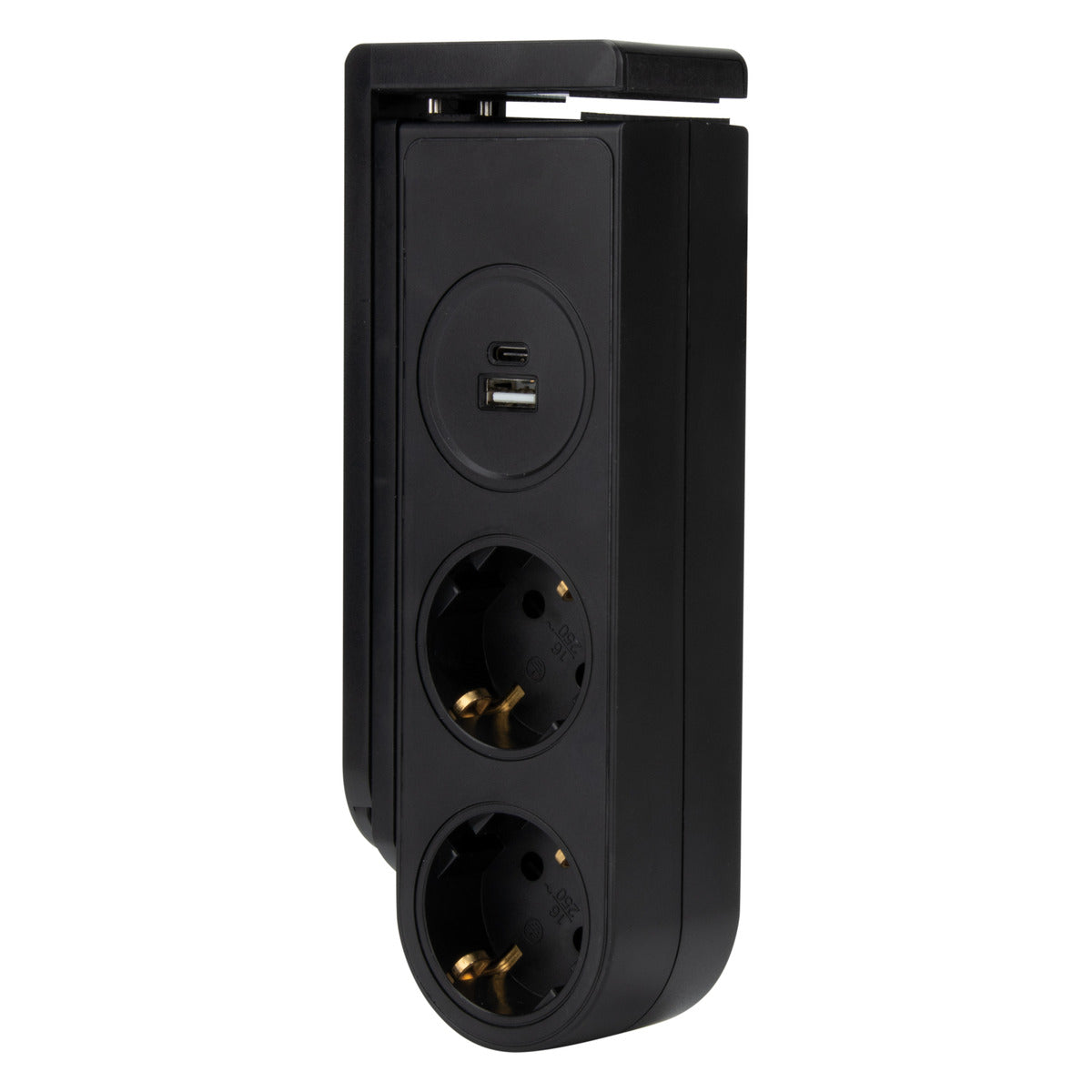 Multiprise Schuko 2x16A + USB Gekko Otio