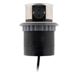 Multiprise encastrable Schuko 3 prises + 2 USB-A - Blanc/Noir - Otio