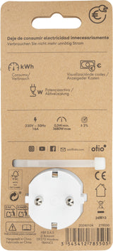 Contrôleur de consommation électrique Schuko - Blanc - Otio