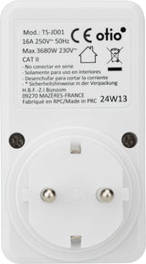 Contrôleur de consommation électrique Schuko - Blanc - Otio