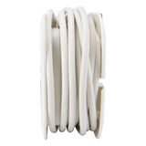 Enrouleur domestique 3 prises Schuko + 2 USB 2,4A 7m - Blanc - Zenitech