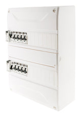 Coffret électrique pré-équipé 26 modules 2 rangées - 2x10A + 2x16A + 3x20A + 1x32A + 2 ID 40A - Novelec
