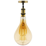 Ampoule LED géante E27 5W - Blanc chaud - 350lm 2500K - Kit de suspension inclus - Zenitech