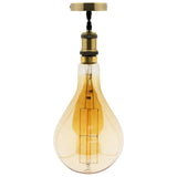 Ampoule LED géante E27 5W - Blanc chaud - 350lm 2500K - Kit de suspension inclus - Zenitech