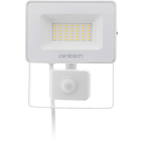 Projecteur LED de chantier - Technologie Sensor - 30W 3000lm IP44 6500K - Blanc - Zenitech