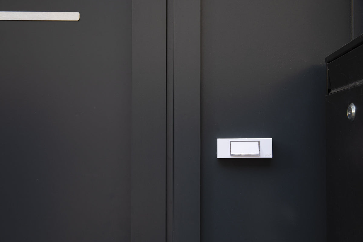 Bouton de sonnette filaire + étiquette porte-nom - Otio