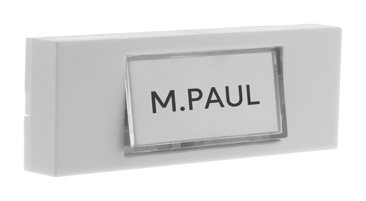 Bouton de sonnette filaire + étiquette porte-nom - Otio