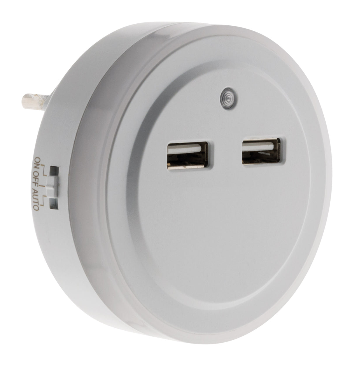 Veilleuse LED automatique avec 2 ports USB - Otio