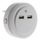Veilleuse LED automatique avec 2 ports USB - Otio