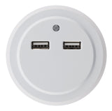 Veilleuse LED automatique avec 2 ports USB - Otio