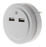 Veilleuse LED automatique avec 2 ports USB - Otio
