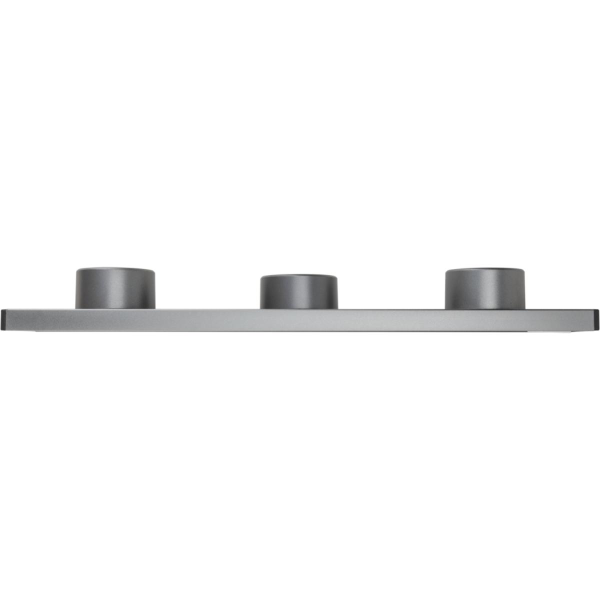 Rail électrique seul en saillie jusqu'à 7 prises + USB - argent - Orium