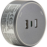 Module chargeur USB amovible pour rail électrique 2 x USB-A + 1 x USB-C - Orium