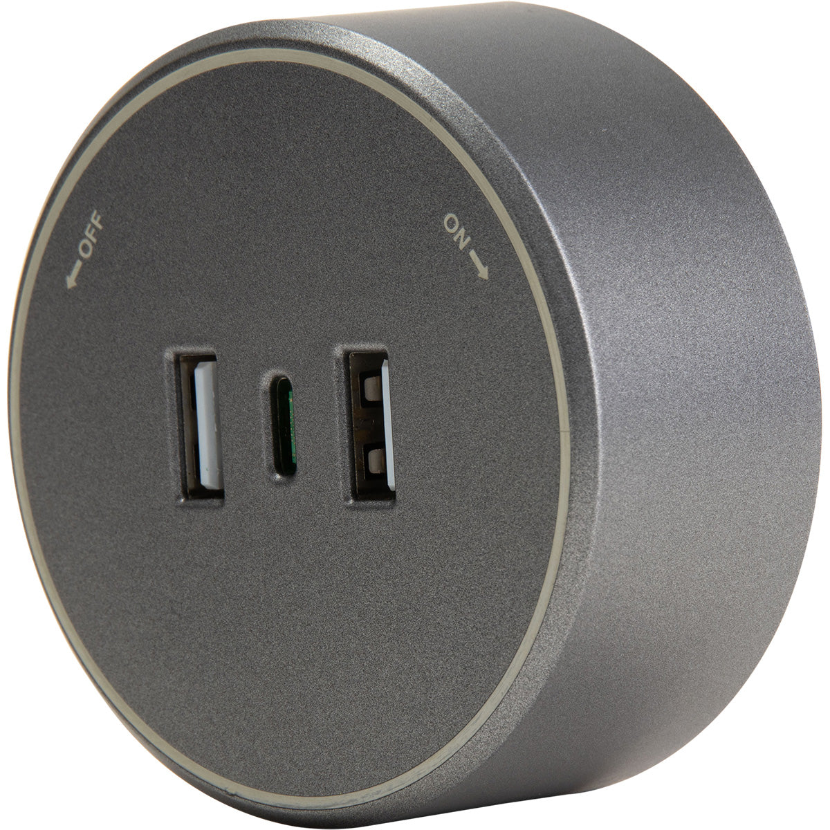 Module chargeur USB amovible pour rail électrique 2 x USB-A + 1 x USB-C - Orium