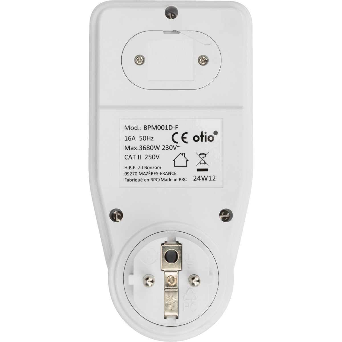 Contrôleur de consommation électrique - tarifs paramétrables - Blanc - Otio