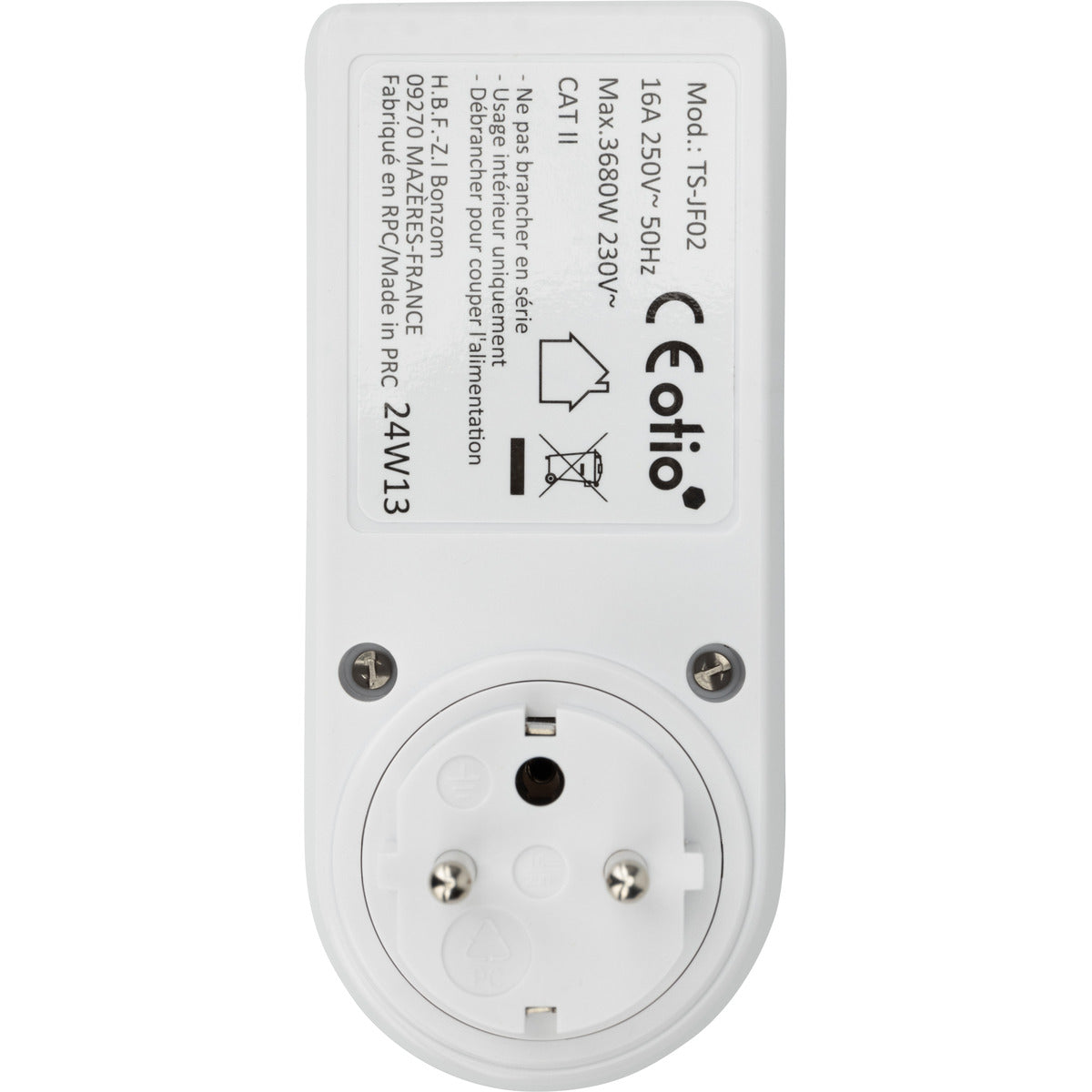 Contrôleur de consommation électrique - 8 indicateurs - Blanc - Otio