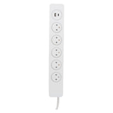 Multiprise 3/5 prises 16A 2P+T + 2USB - Easy Eject - Mantéa Otio