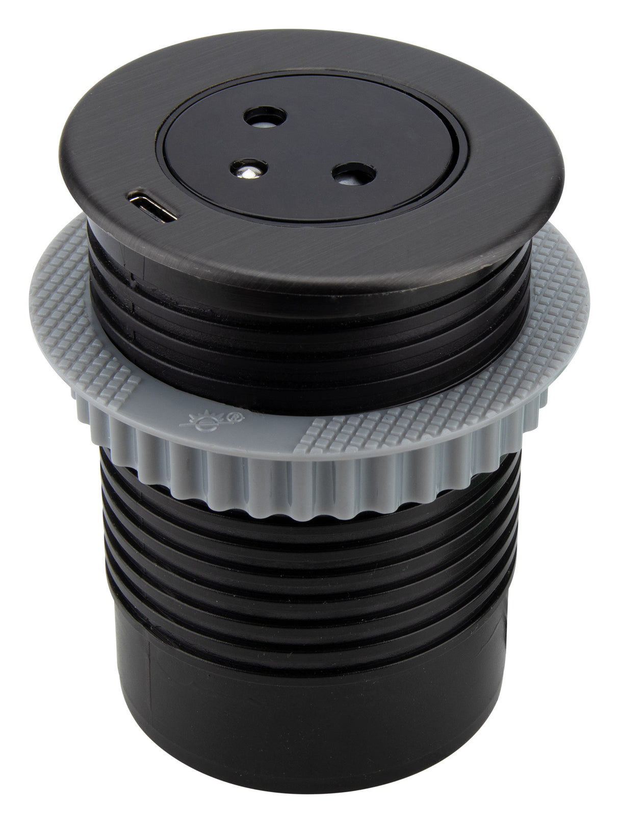 Prise encastrée EasyEject 16A (2P+T) + port USB - Otio