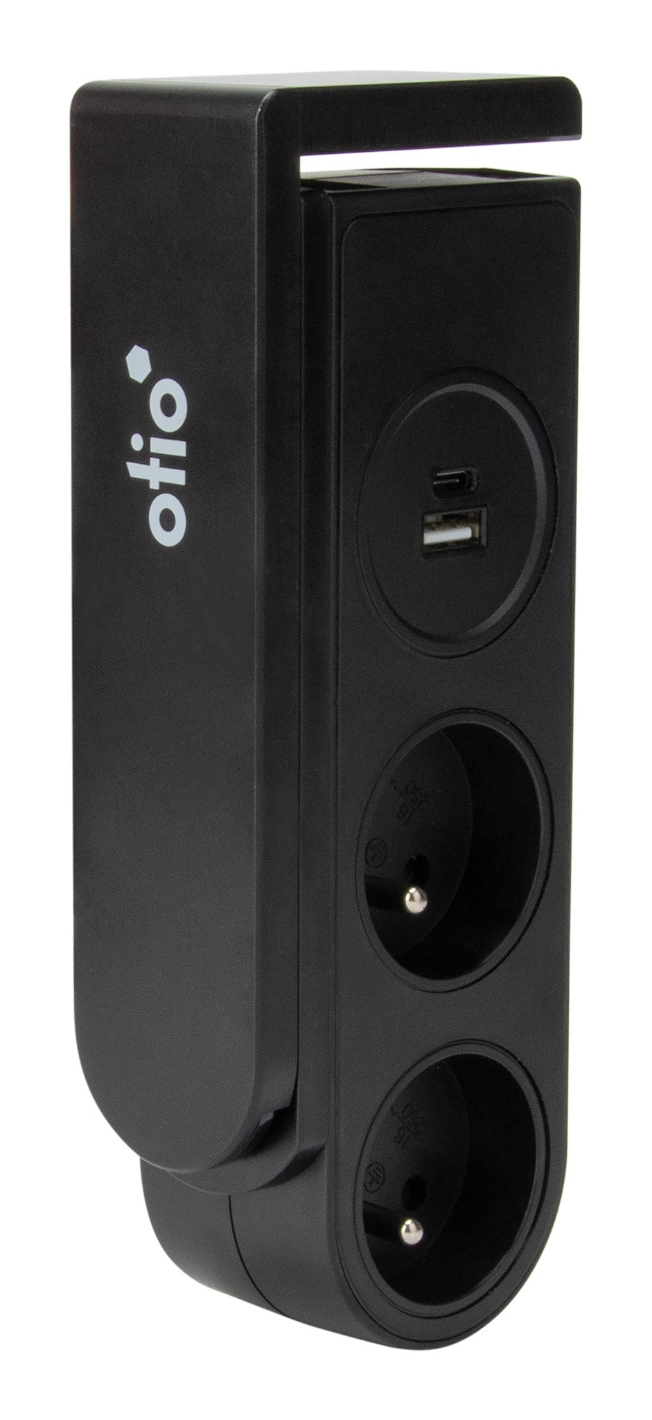 Bloc multiprise Gekko 4 prises - clipsable - Otio