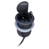 Bloc prise encastrable avec clapet + port USB - Otio