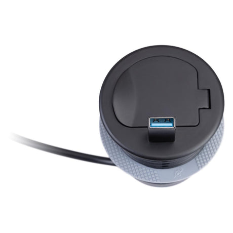 Bloc prise encastrable avec clapet + port USB - Otio