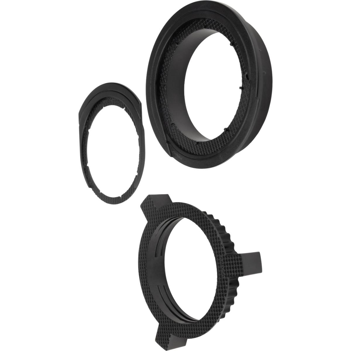 Kit de 3 bagues d'adaptation blocs encastrés Ø60/80mm - Otio
