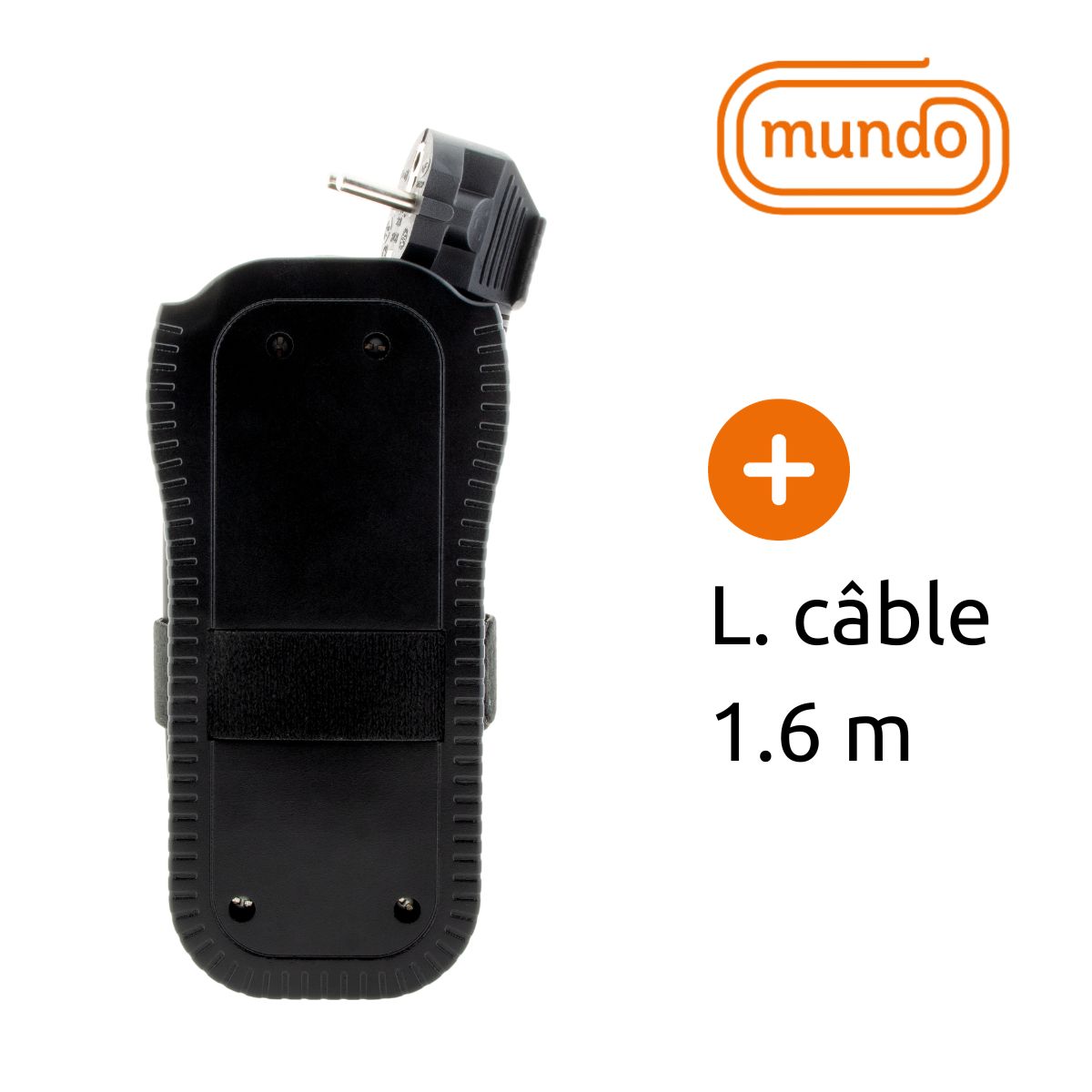 Bloc multiprise nomade 4 prises dont 2 USB - Noir - Mundo - Zenitech