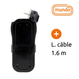 Bloc multiprise nomade 4 prises dont 2 USB - Noir - Mundo - Zenitech