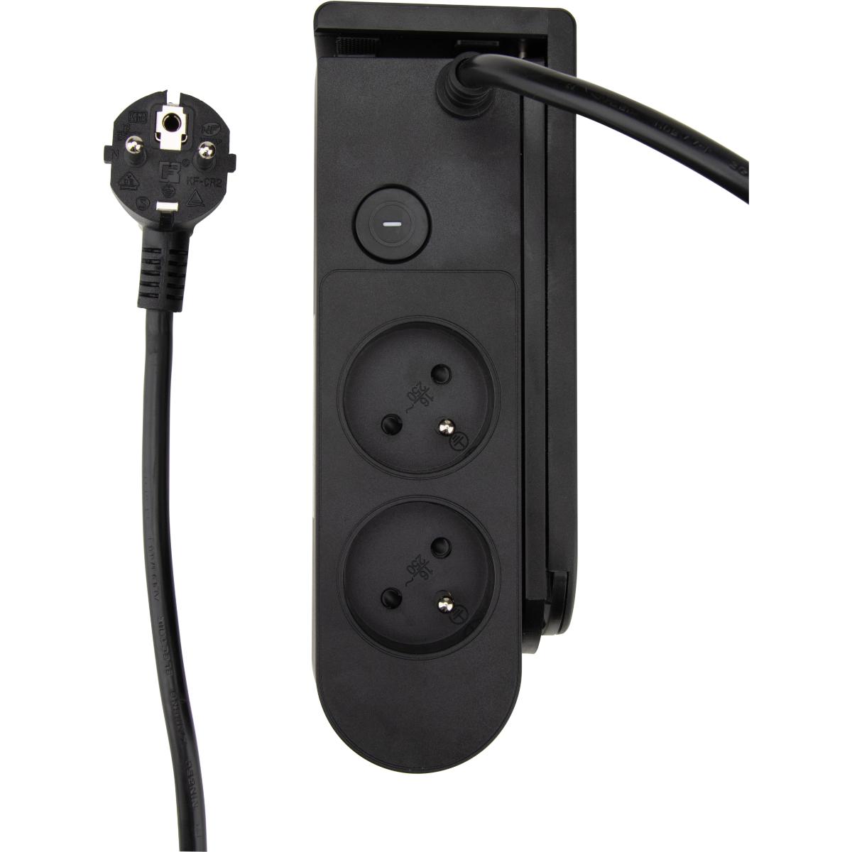 Bloc multiprise Gekko XL 5 prises + 2 USB-C PD 20W - Otio