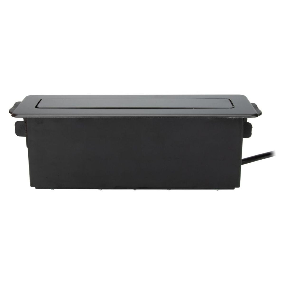 Multiprise rétractable 3 prises Schuko + 2 USB A+C - Noir - Otio