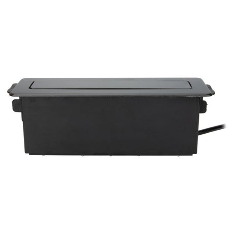 Multiprise rétractable 3 prises Schuko + 2 USB A+C - Noir - Otio