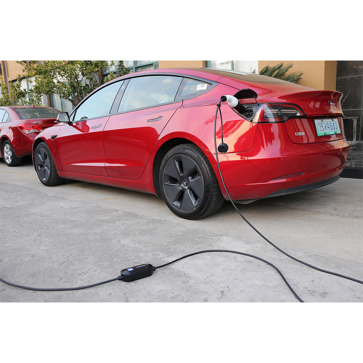 Câble de recharge VE 8A Type 2 + contrôleur et protections IP55 - 5m - Protec