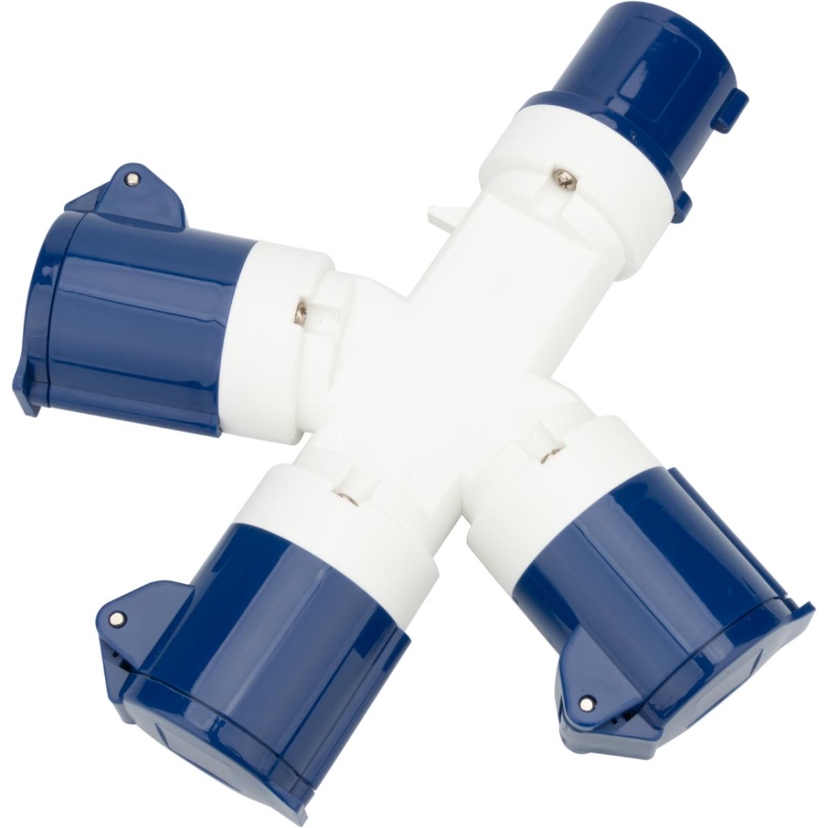 Adaptateur femelle 3xCEE17 / mâle CEE17 - Protec