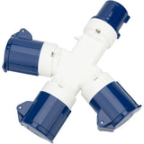 Adaptateur femelle 3xCEE17 / mâle CEE17 - Protec