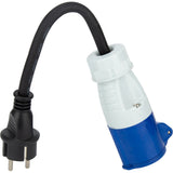 Adaptateur caravane mâle 2P+T vers femelle CEE 17 - Protec