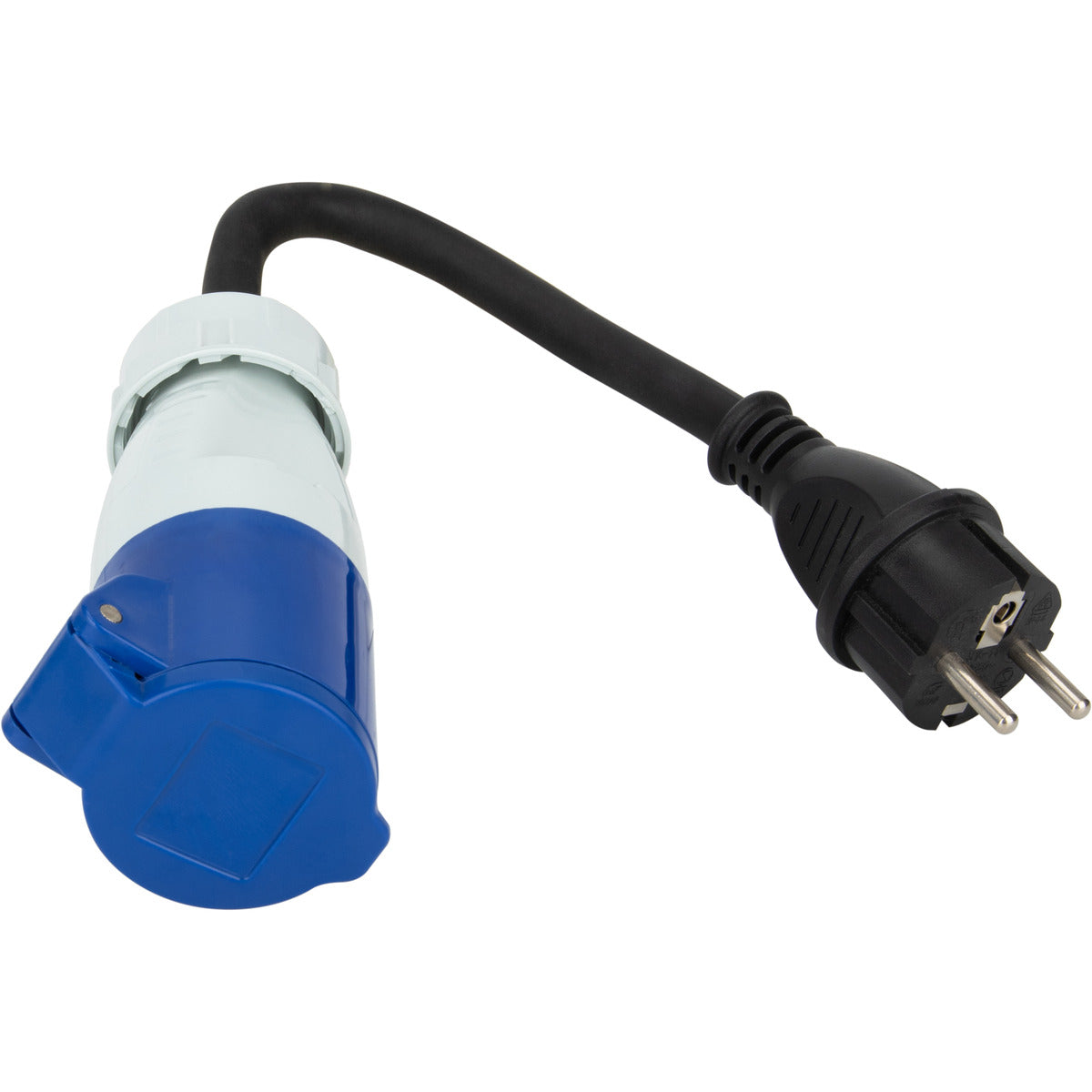 Adaptateur caravane mâle 2P+T vers femelle CEE 17 - Protec