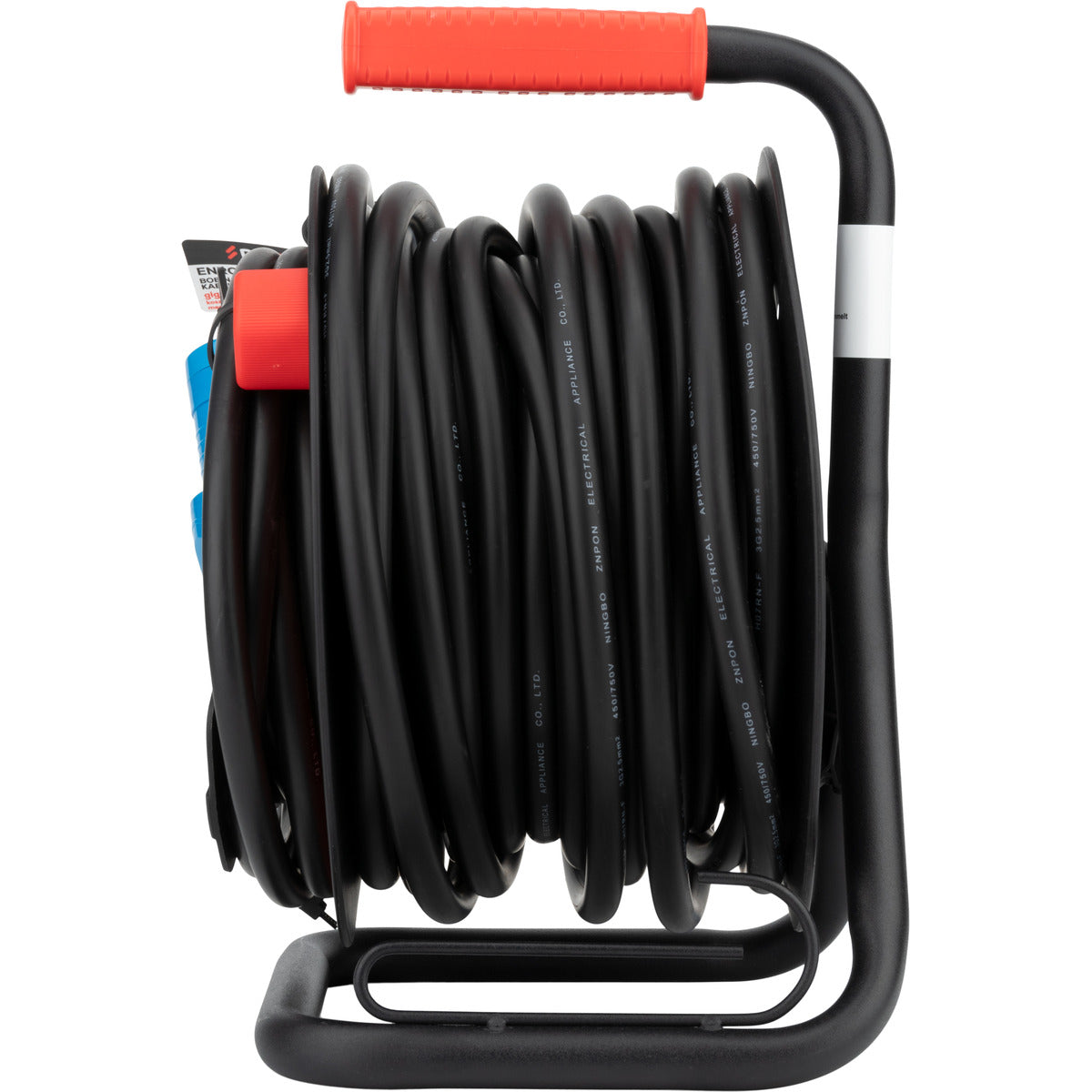 Enrouleur Schuko/CEE P17 20m - Noir/Bleu - Protec
