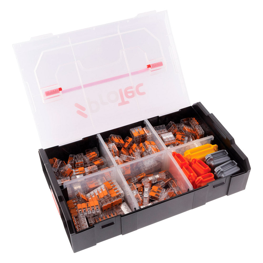 Valisette 150 bornes de connexion Wago In Line S221 + 7 Gelbox - Protec
