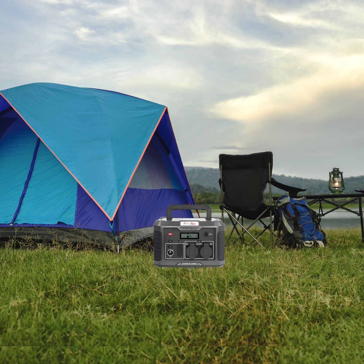 Station d'énergie portable Advance 650 - Générateur électrique - 634Wh/600W - Sortie AC - Noir - Protec