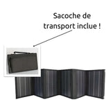 Panneau solaire portatif pliable SolarTec 60 - 60W 18V 3,3A - 6 pans monocristallins - Port USB A/C - Câble DC - Protec