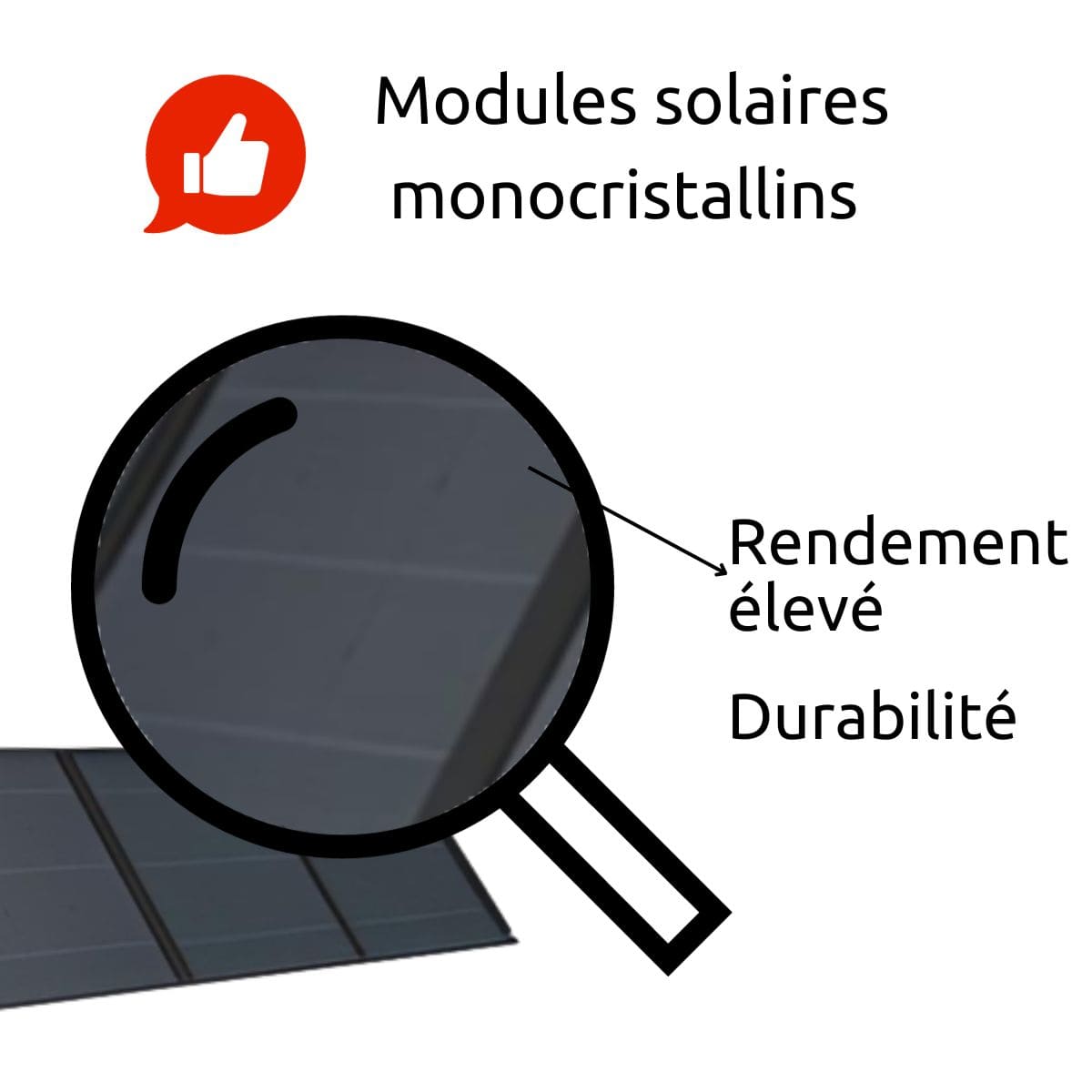Panneau solaire portatif SolarTec 200 - 200w 18V 6,6A - 4 pans monocristallins - Port USB A-C - Câble DC - Protec