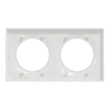 Plaque 2 postes H/V entraxe 71 mm - Odace Styl - Schneider