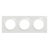 Plaque de finition Odace Styl 3 postes - Blanc - Schneider