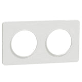 Plaque 2 postes H/V entraxe 71 mm - Odace - Schneider