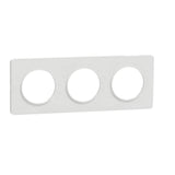 Plaque 3 postes H/V entraxe 71 mm - Odace Touch - Schneider